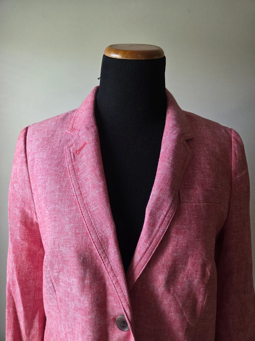 J Crew Pink Women's Linen Blend  Blazer Size 8